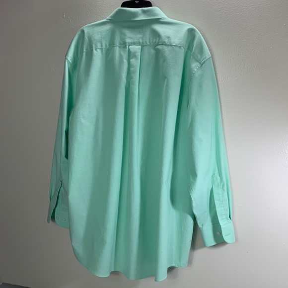 Stafford green long sleeve button down shirt men’s size XL - Picture 2 of 7